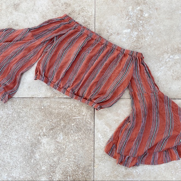 Altar'd State Tops - ALTARD STATE FLOWY BLOUSE SMALL CROP BELL